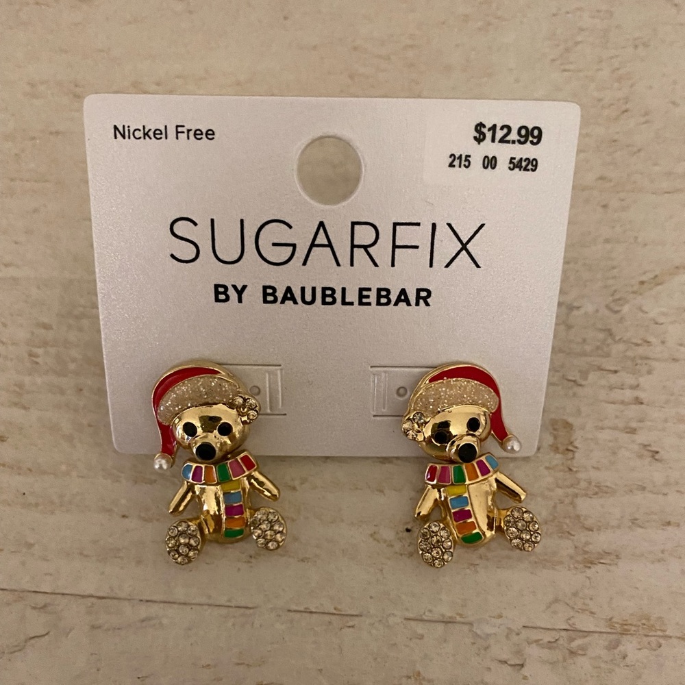 Sugarfix by Baublebar Teddy Bear Earrings